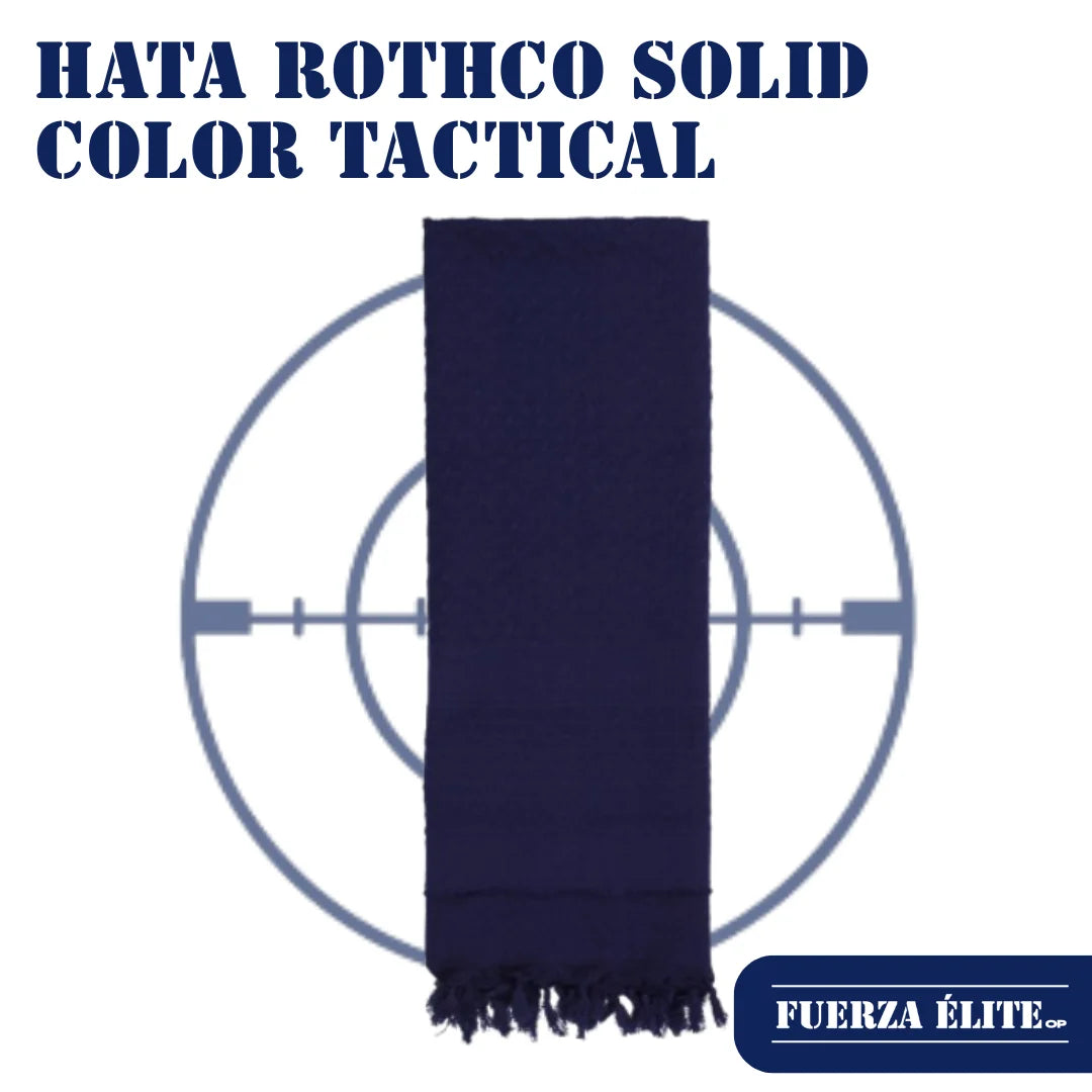 HATA ROTHCO SOLID COLOR TACTICAL DESERT KEFFIYEH NAVY BLUE REF 8637