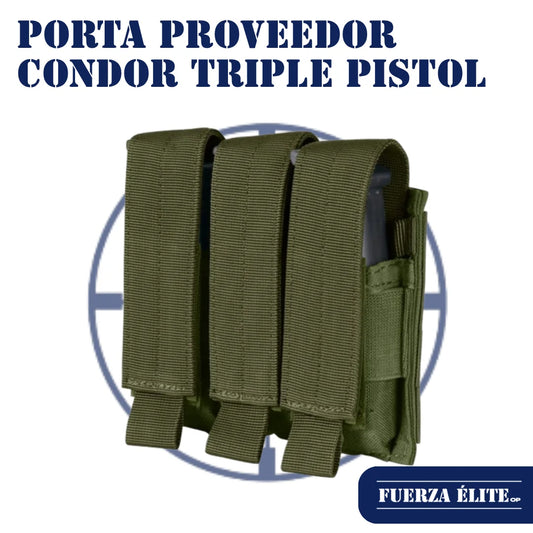 PORTA PROVEEDOR CONDOR TRIPLE PISTOL OLIVE DRAB REF MA52-001