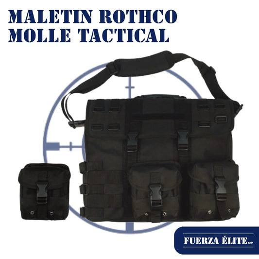 MALETIN ROTHCO MOLLE TACTICAL LAPTOP BRIEFCASE BLACK REF 3131