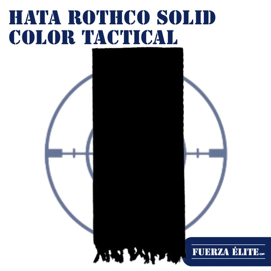 HATA ROTHCO SOLID COLOR TACTICAL DESERT KEFFIYEH BLACK REF 8637