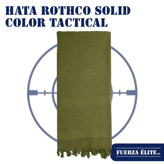 HATA ROTHCO SOLID COLOR TACTICAL DESERT KEFFIYEH OLIVE DRAB REF 8637