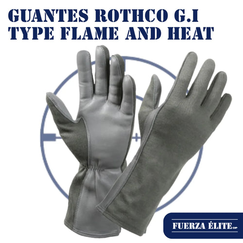 GUANTES ROTHCO G.I TYPE FLAME AND HEAT RESISTANT FLIGHT FOLIAGE GREEN REF 3473
