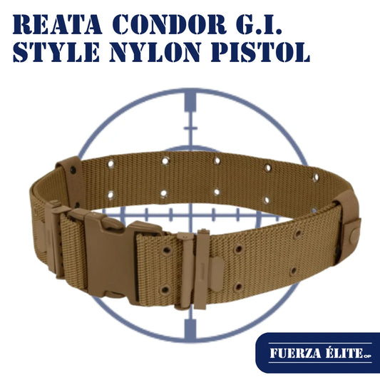 REATA CONDOR G.I. STYLE NYLON PISTOL COYOTE BROWN REF PB-498