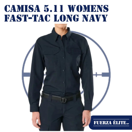 CAMISA 5.11 WOMENS FAST-TAC LONG SLEEVE DARK NAVY REF 62388-724