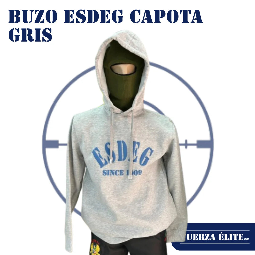 BUZO ESDEG CAPOTA GRIS