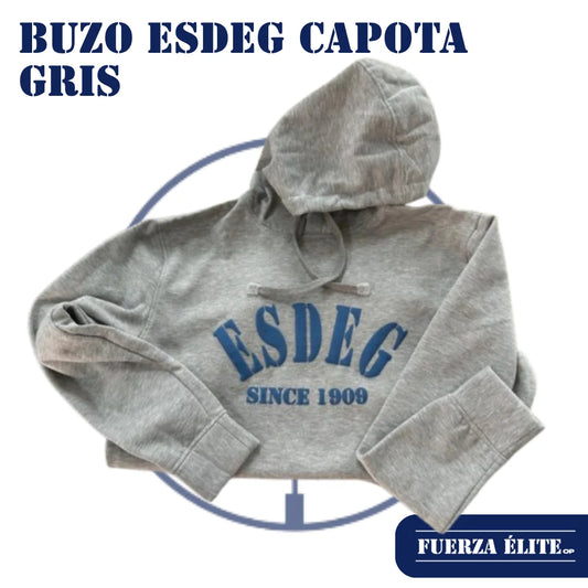 BUZO ESDEG CAPOTA GRIS