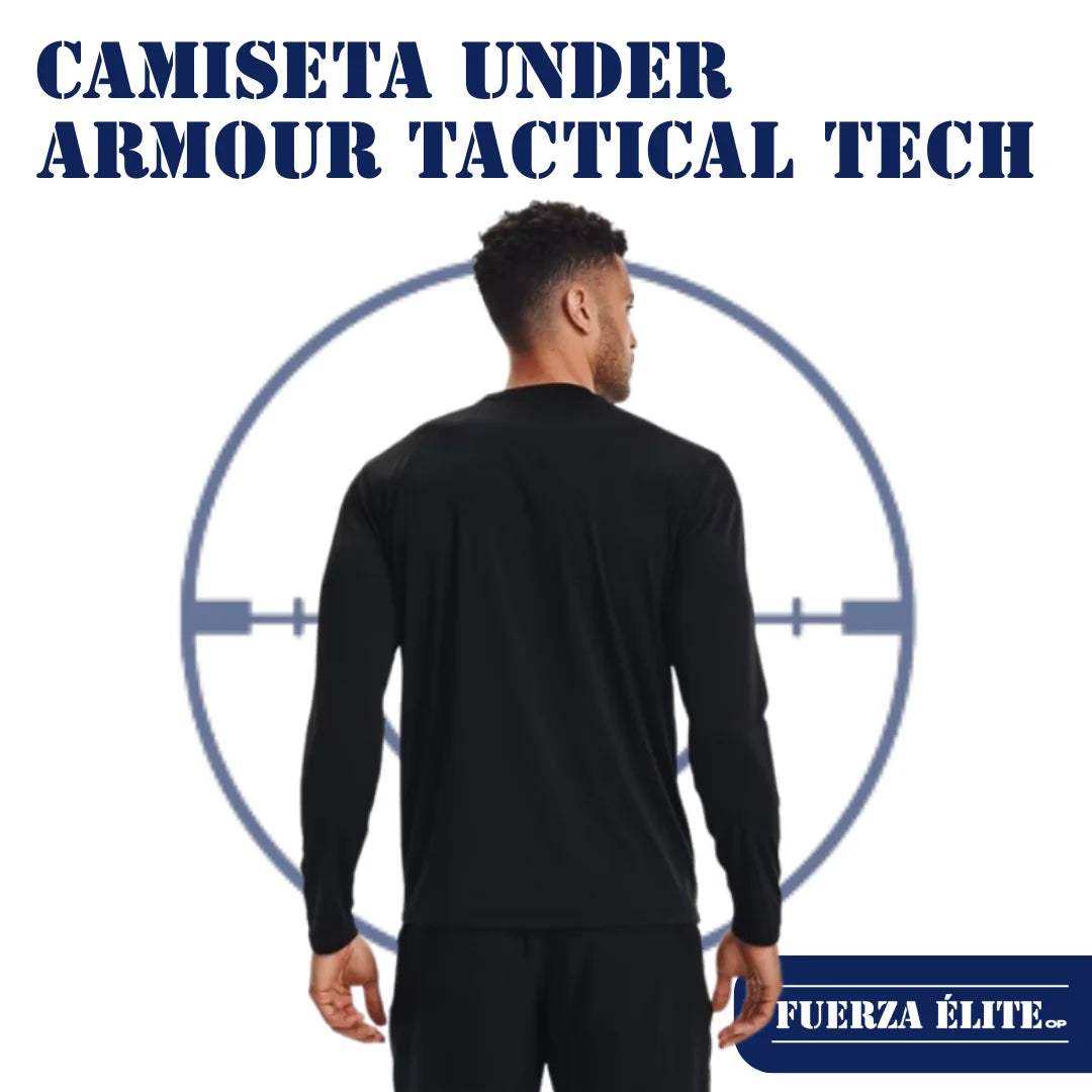 CAMISETA UNDER ARMOUR TACTICAL TECH LONG SLEEVE BLACK REF 1248196-001