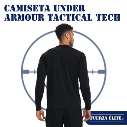 CAMISETA UNDER ARMOUR TACTICAL TECH LONG SLEEVE BLACK REF 1248196-001