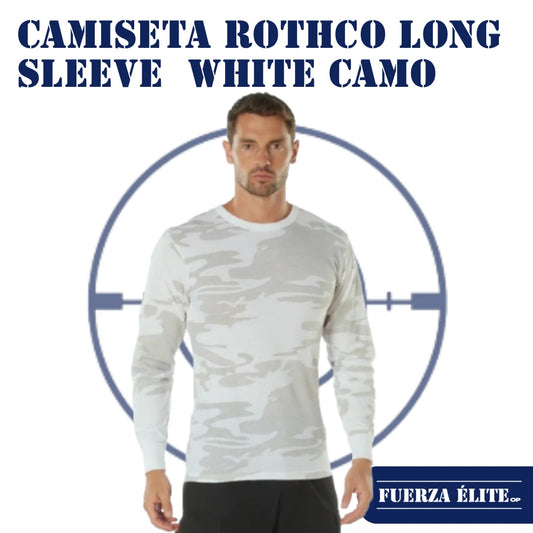 CAMISETA ROTHCO LONG SLEEVE COLORED CAMO WHITE CAMO REF 21820