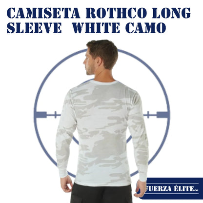 CAMISETA ROTHCO LONG SLEEVE COLORED CAMO WHITE CAMO REF 21820