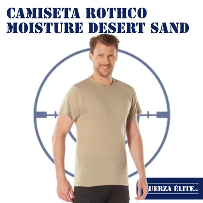 CAMISETA ROTHCO MOISTURE WICKING DESERT SAND REF 9580