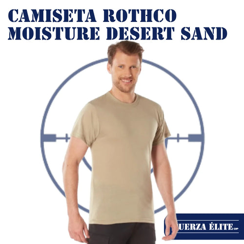 CAMISETA ROTHCO MOISTURE WICKING DESERT SAND REF 9580