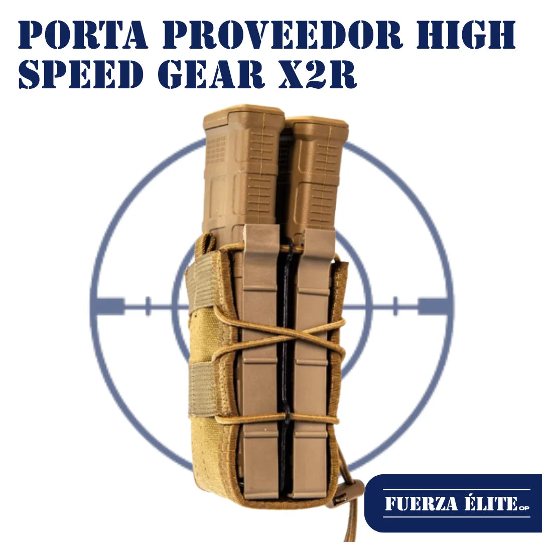 PORTA PROVEEDOR HIGH SPEED GEAR X2R DOUBLE RIFLE TACO MOLLE COYOTE REF 112R00CB