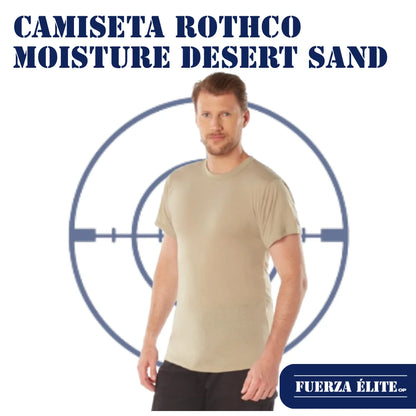 CAMISETA ROTHCO MOISTURE WICKING DESERT SAND REF 9580