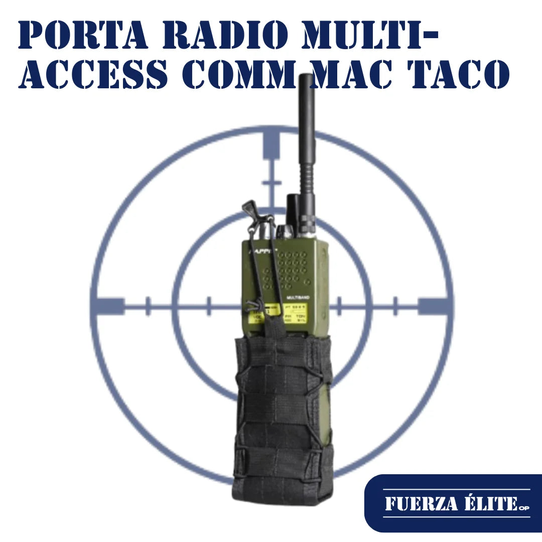 PORTA RADIO HIGH SPEED GEAR MULTI-ACCESS COMM MAC TACO MOLLE BLACK REF 11MAC0BK