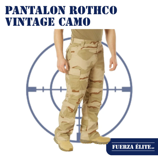 PANTALON ROTHCO VINTAGE CAMO PARATROOPER TRI-COLOR DESERT CAMO REF 2186
