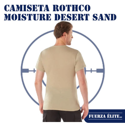 CAMISETA ROTHCO MOISTURE WICKING DESERT SAND REF 9580