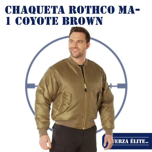 CHAQUETA ROTHCO MA-1 FLIGHT COYOTE BROWN REF 7544