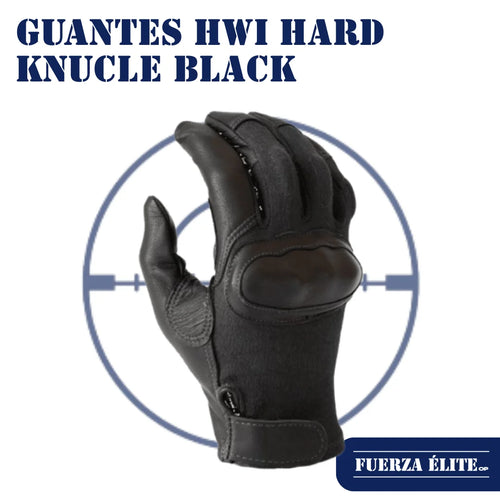 GUANTES HWI HARD KNUCLE BLACK REF HKTG100