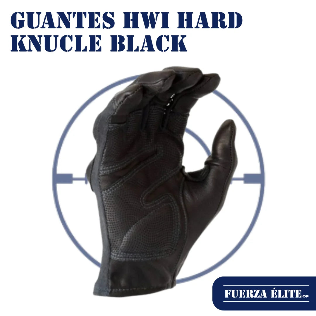 GUANTES HWI HARD KNUCLE BLACK REF HKTG100