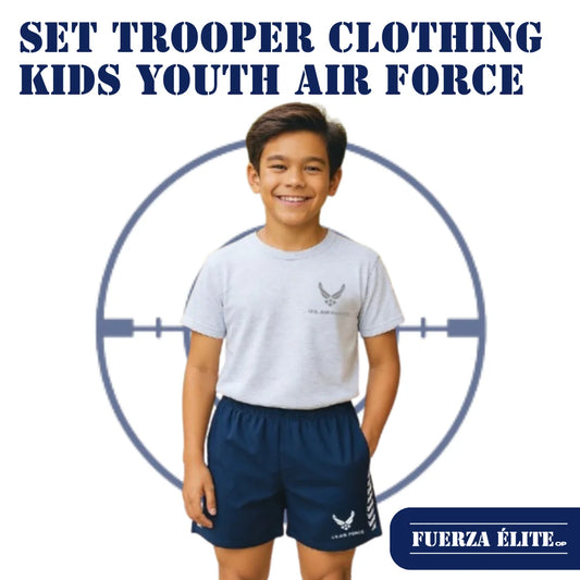 SET TROOPER CLOTHING KIDS YOUTH AIR FORCE PT UNIFORM REF 301