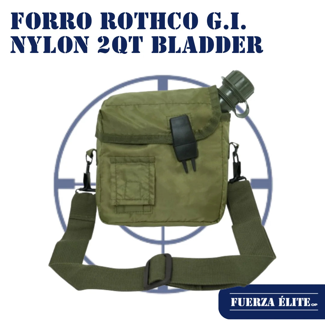 FORRO ROTHCO G.I. TYPE ENHANCED NYLON 2QT BLADDER CANTEEN OLIVE DRAB REF 1263