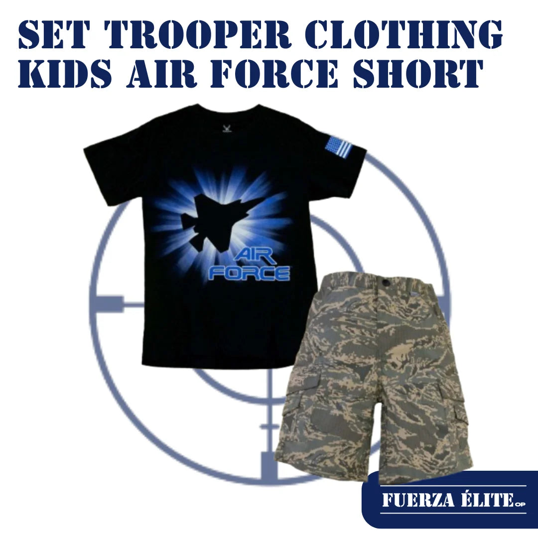 SET TROOPER CLOTHING KIDS YOUTH AIR FORCE SHORT REF 305