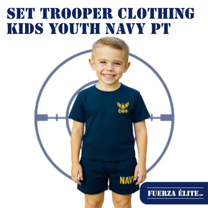 SET TROOPER CLOTHING KIDS YOUTH NAVY PT UNIFORM REF 771