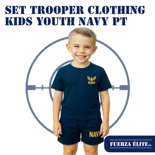 SET TROOPER CLOTHING KIDS YOUTH NAVY PT UNIFORM REF 771