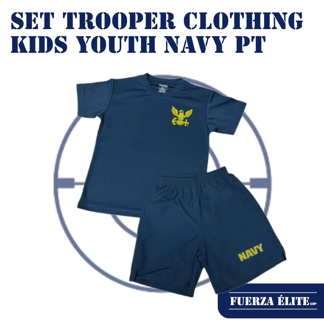 SET TROOPER CLOTHING KIDS YOUTH NAVY PT UNIFORM REF 771