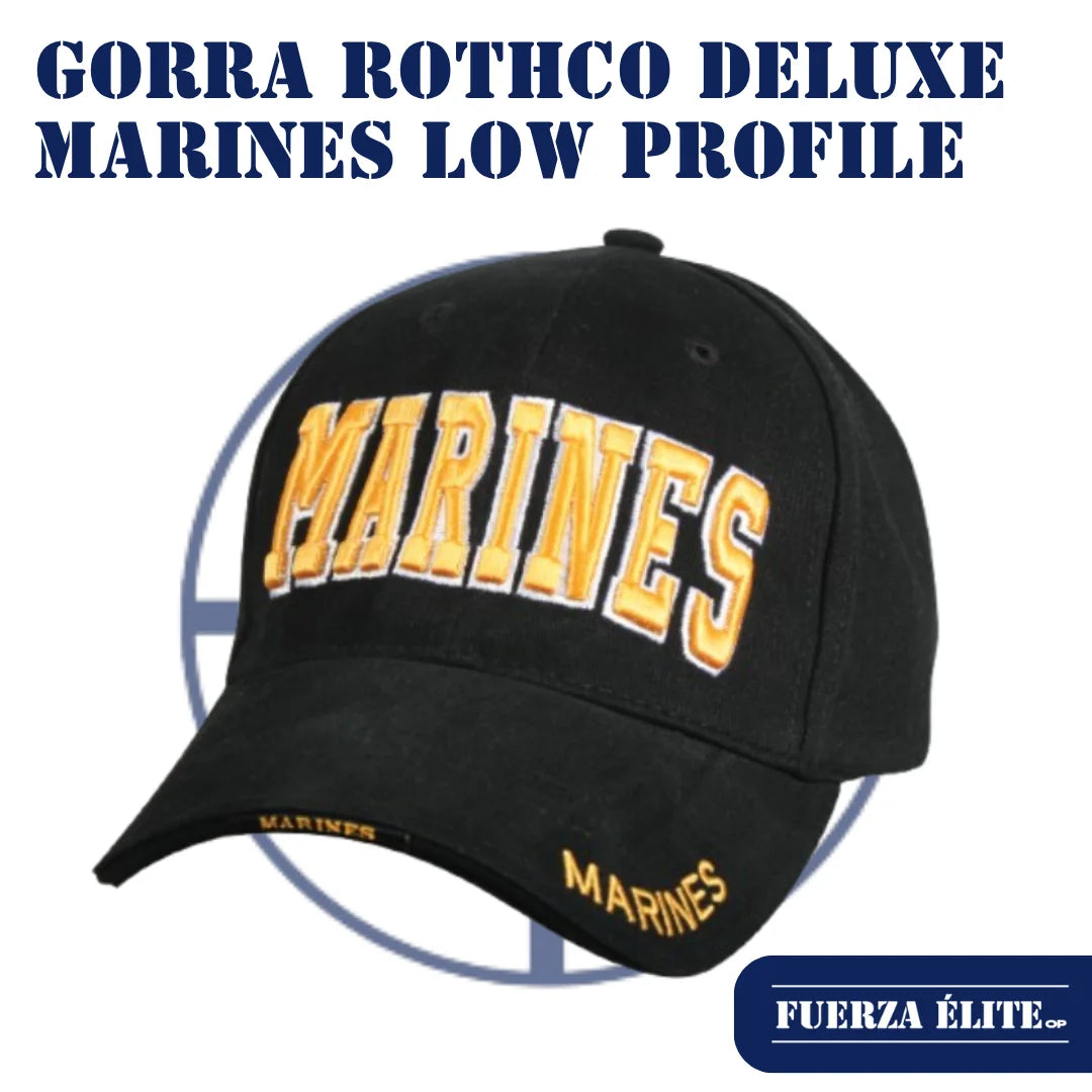 GORRA ROTHCO DELUXE MARINES LOW PROFILE INSIGNIA BLACK REF 9437