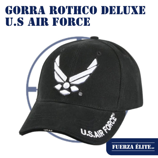 GORRA ROTHCO DELUXE U.S AIR FORCE WING LOW PROFILE INSIGNIA BLACK REF 9384