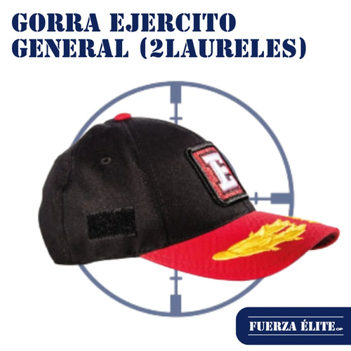 GORRA EJERCITO GENERAL (2 LAURELES)