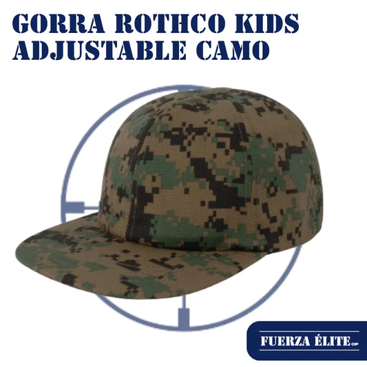 GORRA ROTHCO KIDS ADJUSTABLE CAMO WOODLAND DIGITAL CAMO REF 5651