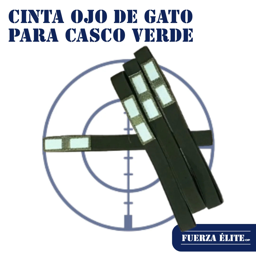 CINTA OJO DE GATO PARA CASCO VERDE