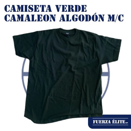 CAMISETA VERDE CAMALEON ALGODON M/C