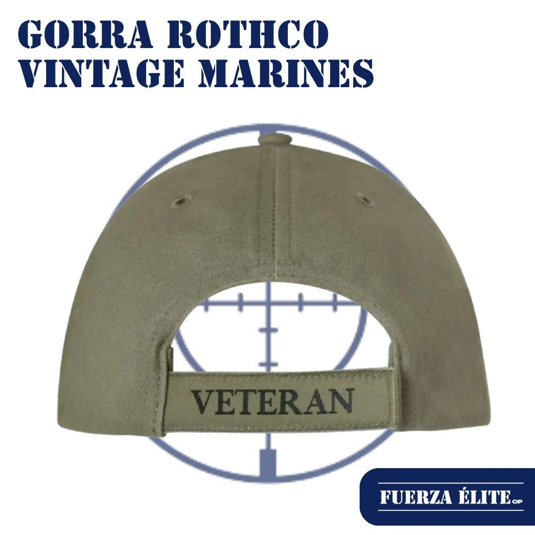 GORRA ROTHCO VINTAGE LOW PROFILE CAP_MARINES VETERAN 3515