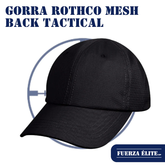 GORRA ROTHCO MESH BACK TACTICAL BLACK REF 99552