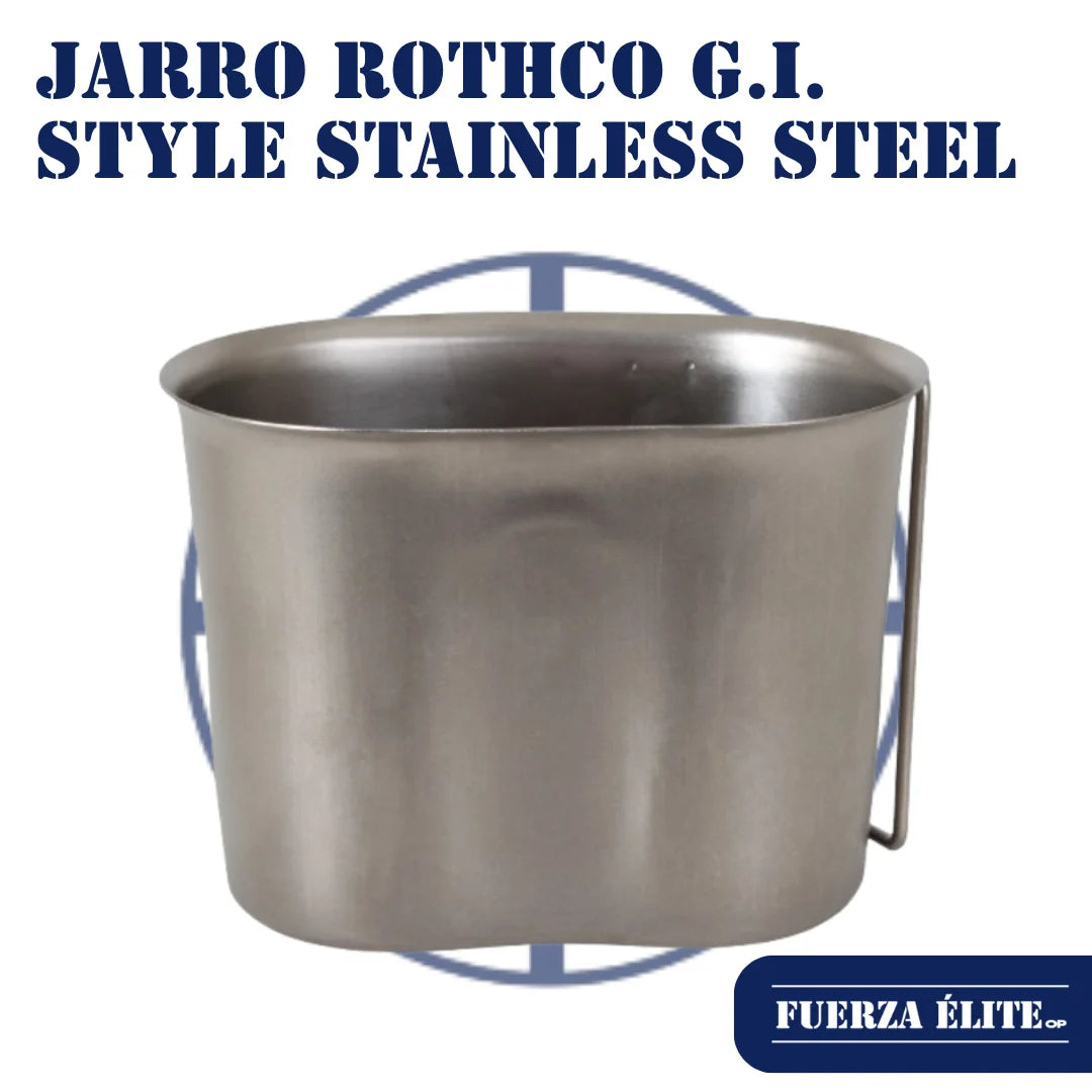 JARRO ROTHCO G.I. STYLE STAINLESS STEEL CANTEEN REF 512