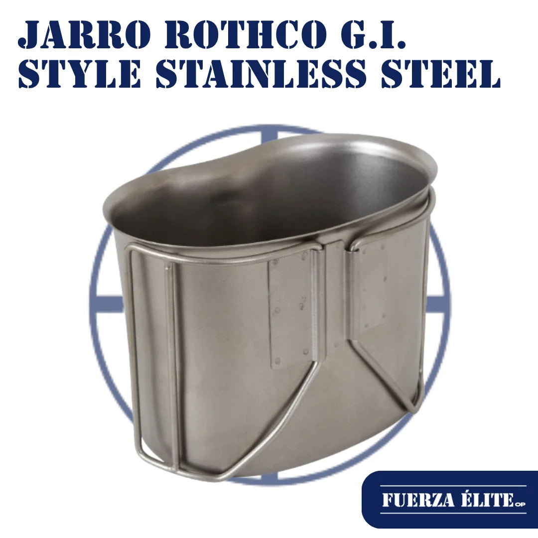 JARRO ROTHCO G.I. STYLE STAINLESS STEEL CANTEEN REF 512
