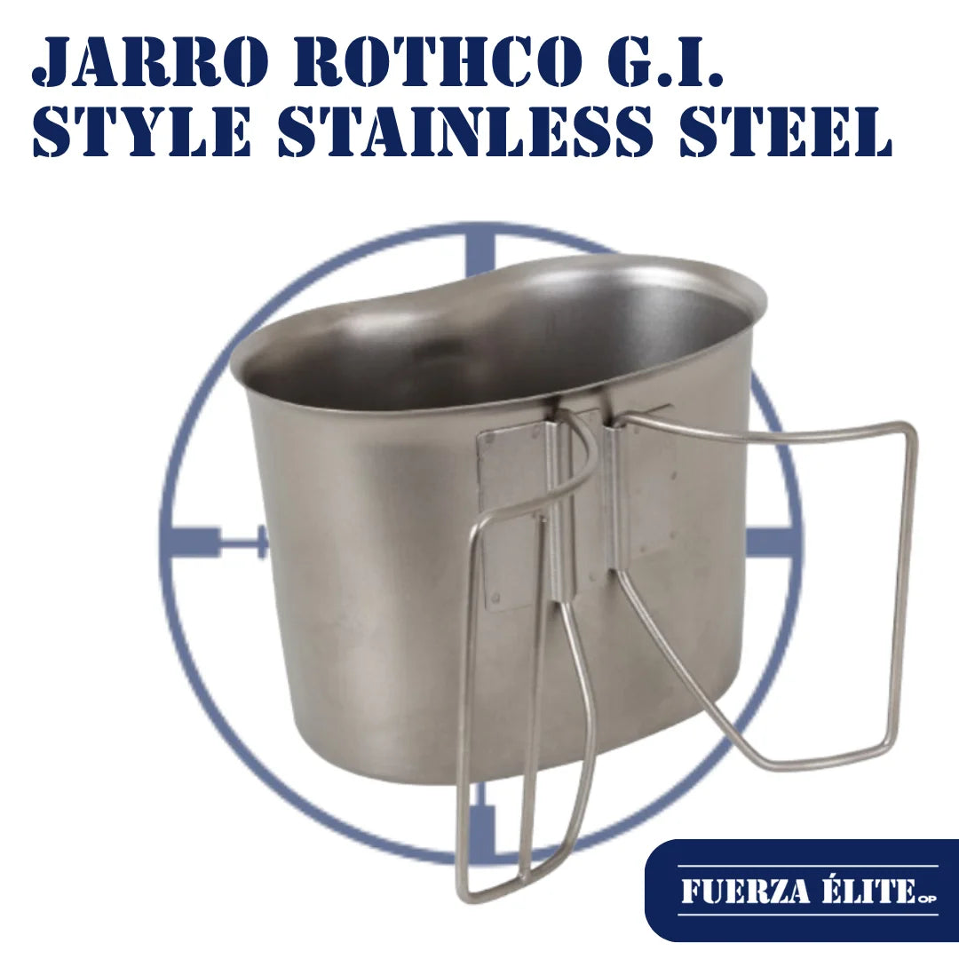JARRO ROTHCO G.I. STYLE STAINLESS STEEL CANTEEN REF 512
