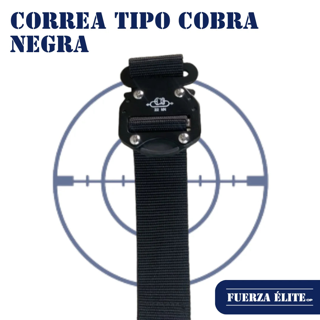 CORREA TIPO COBRA NEGRA