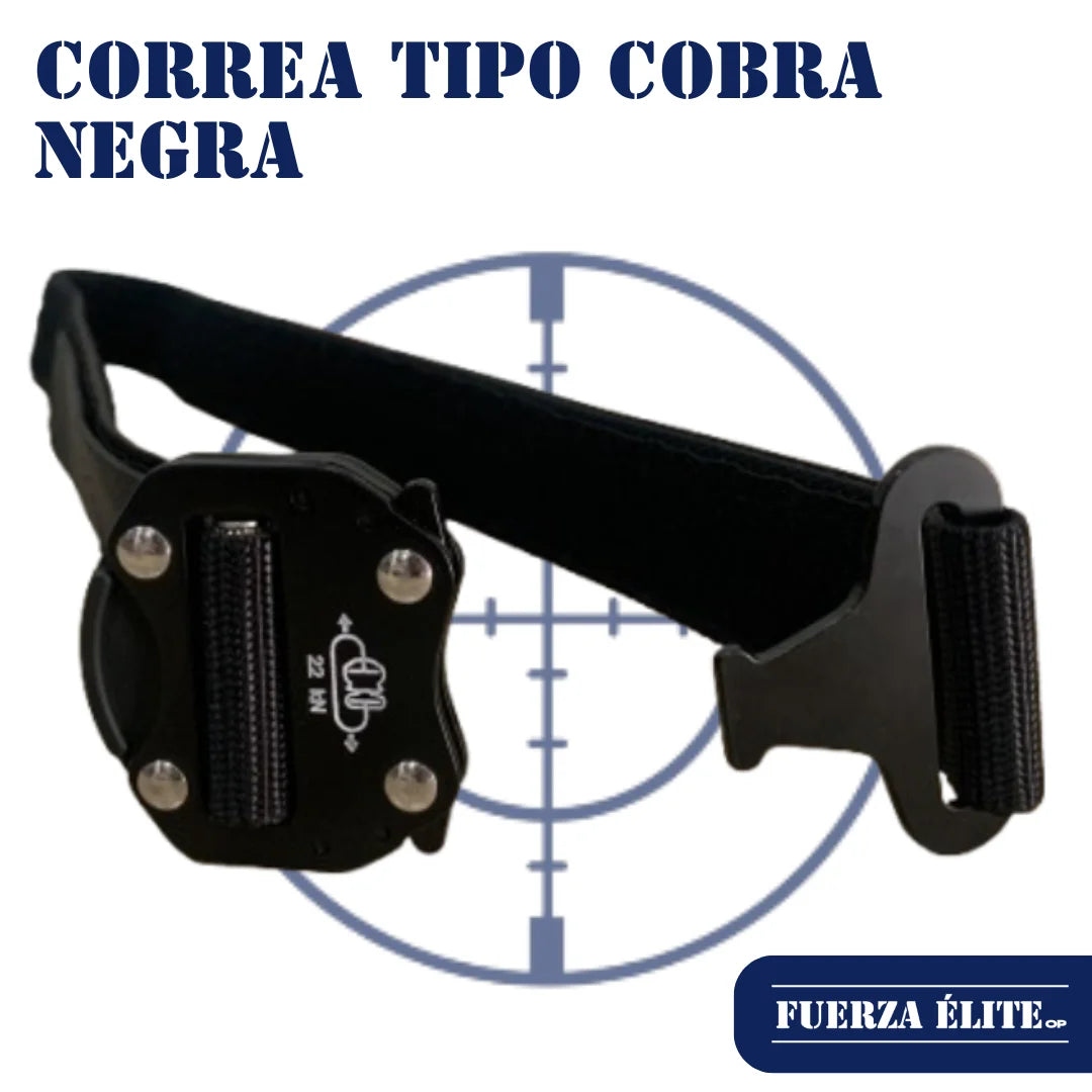 CORREA TIPO COBRA NEGRA
