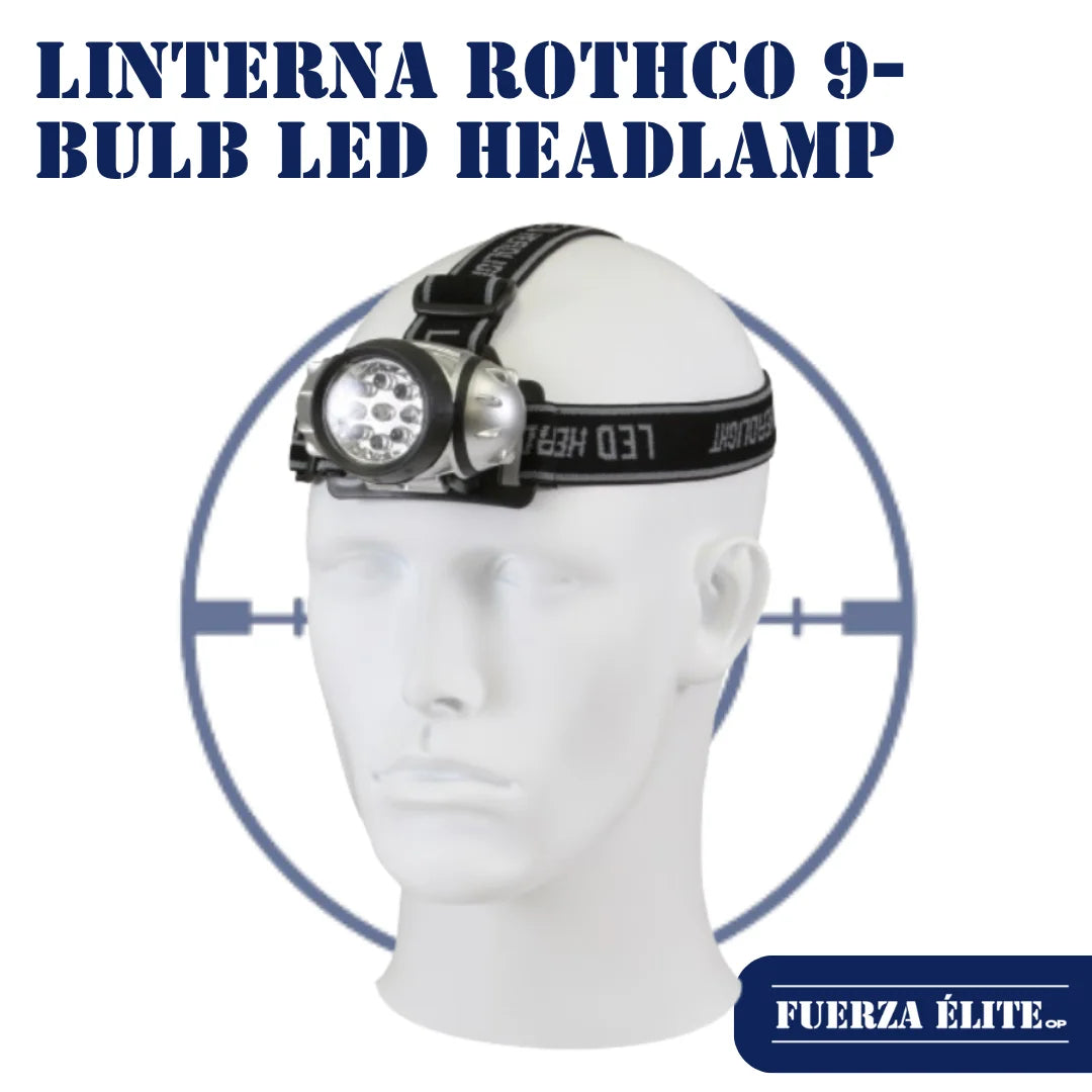 LINTERNA ROTHCO 9-BULB LED HEADLAMP REF 227