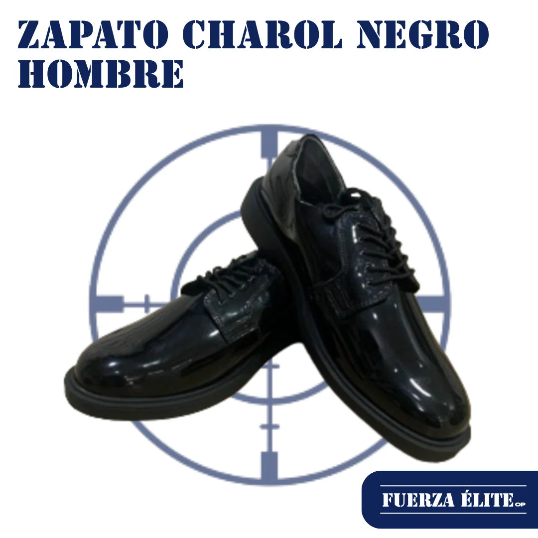 ZAPATO CHAROL NEGRO REF 153110-02 HOMBRE
