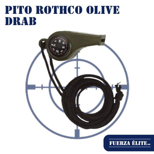 PITO ROTHCO WITH COMPASS AND THERMOMETER OLIVE DRAB REF 9401