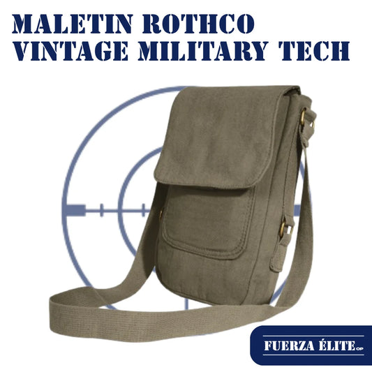 MALETIN ROTHCO VINTAGE CANVAS MILITARY TECH OLIVE DRAB REF 5795
