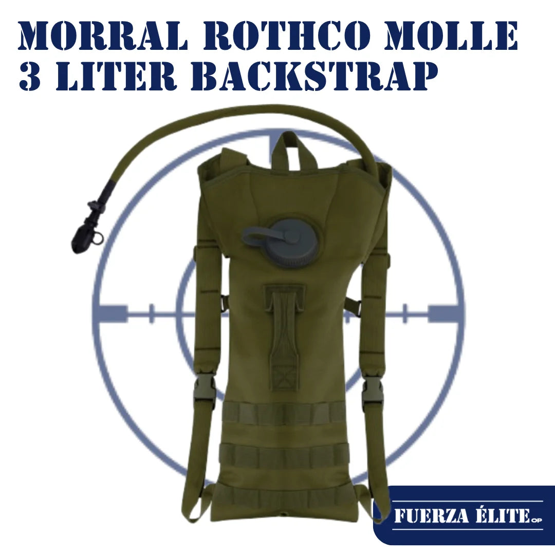 MORRAL ROTHCO MOLLE 3 LITER BACKSTRAP HYDRATION SYSTEM OLIVE DRAB REF 2831
