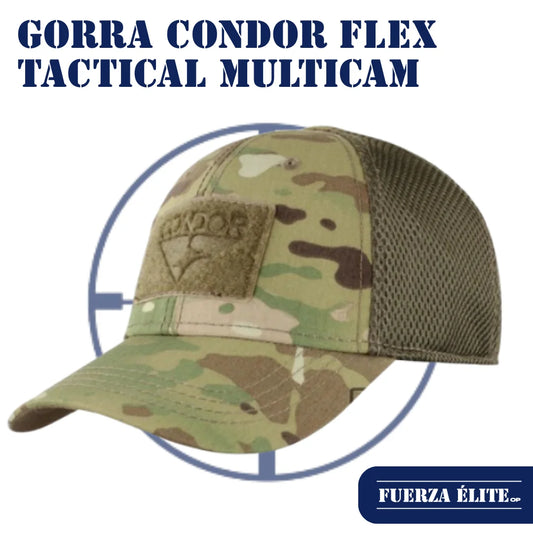 GORRA CONDOR FLEX TACTICAL MESH CAP MULTICAM 161140-008-L