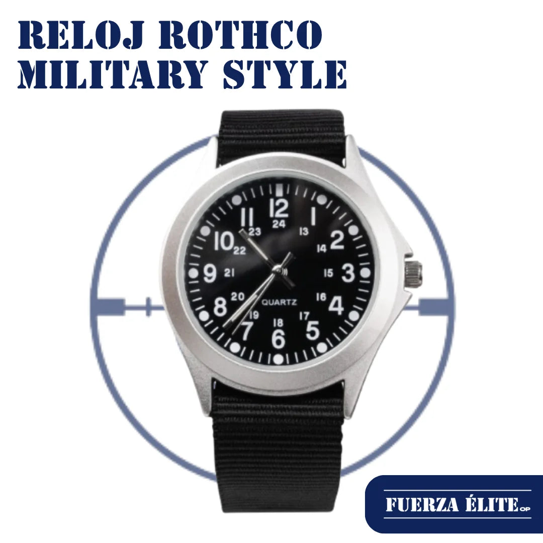 RELOJ ROTHCO MILITARY STYLE QUARTZ BLACK REF 4427